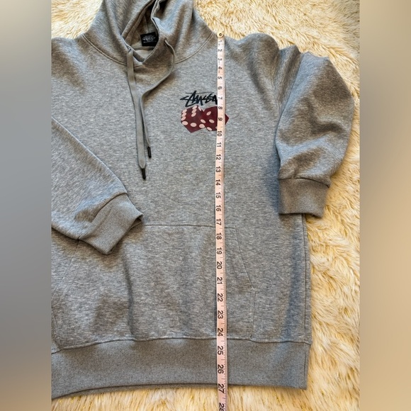 Stussy Dice Out Hoodie Gray S - Picture 6 of 11